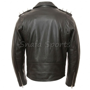 Men biker Leather Jacket Slim Fit Style Modern Fashion Premium Soft Leather Trendy Streetwear Stylish Winter Jacket For Sale - Product Image 2