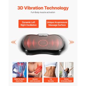 Attrezzatura per Fitness Domestico, Piastra Vibrante per Tutto il Corpo, Macchina per Esercizi, Massaggio, Drenaggio Linfatico, Dimagrimento - Product Image 2