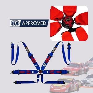 ขายส่งจากโรงงาน เข็มขัดนิรภัยสำหรับรถแข่ง FIA 8853-2016 แบบ 6 จุด TBRACING SPORT S อลูมิเนียม แคมล็อค OEM ODM ไต้หวัน ISO 9001 2015 - Product Image 1