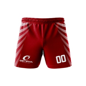 High Quality Custom sublimated Print Polyester 4 Way Stretch Training Mens <b>Rugby</b> <b>Shorts</b> with <b>Pockets</b> - Product Image 1