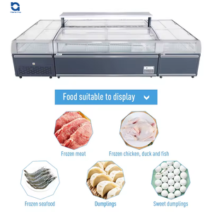 Gabinete de exhibición comercial de supermercado para almacenamiento de alimentos congelados y mariscos Equipo de refrigeración de alta eficiencia - Product Image 3