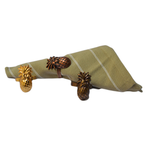 Anneau de serviette décoratif de table au design vintage pour dîners en famille et événements spéciaux, en aluminium de qualité supérieure - Product Image 1