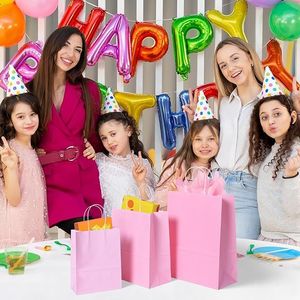 Set di 32 Sacchetti Regalo Arcobaleno con 32 Fazzoletti e 8 Manici Colorati per Matrimoni, Compleanni e Feste - Product Image 2