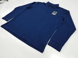 Camiseta Negra de Manga Larga para Hombre, Corte Regular, Jersey de Algodón con Logotipo Estampado en la Parte Delantera, Tejido Transpirable - Product Image 3