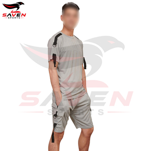 Conjunto de Camisa y Pantalones Cortos de Verano para Hombre, Color Sólido, Personalizable, Último Modelo 2026, Gran Venta - Product Image 3