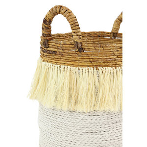 2-Piece <b>Round</b> Seagrass <b>Wicker</b> <b>Basket</b> Set Woven Storage Home Decor - Product Image 3