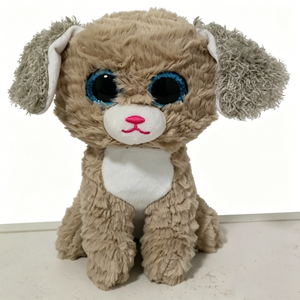 Peluche personnalisée Poodle, Chiot en peluche, Chien en peluche à yeux scintillants, Jouet chien à poils bouclés - Product Image 5