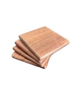 Ensemble de sous-verres en résine et bois de luxe faits à la main de qualité supérieure, 5 pièces avec support, couleur personnalisée, forme rectangulaire, durables, 10 mm/5 mm, napperons de table MN - Product Image 1