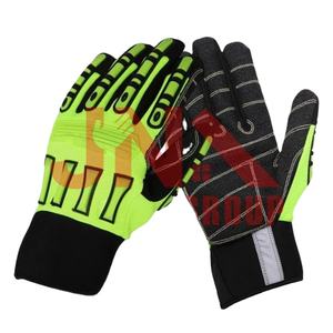 Gants de travail de sécurité résistants aux chocs TPR avec prise, gants utilitaires trempés dans du nitrile sableux pour la construction - Product Image 1