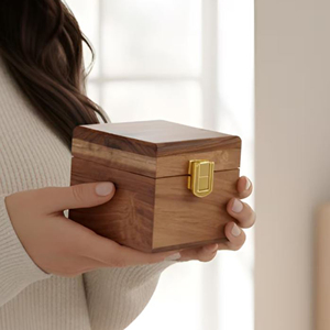 Estuche de Madera para Guardar Relojes con Bandeja para Joyas, Caja Organizadora de Relojes de Madera con Compartimentos para Anillos de AYAANS - Product Image 1