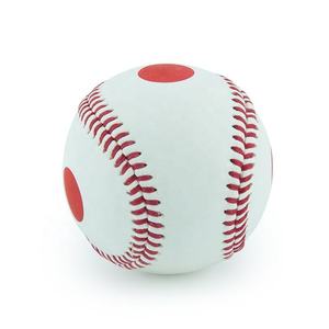 Pelota de Entrenamiento de Béisbol Suave KATBROS INDUSTRIES, Costuras Rojas con Puntos, Color Blanco, Estilo Estándar, 9 Pulgadas, para Diestros/Zurdos, Duradera - Product Image 1