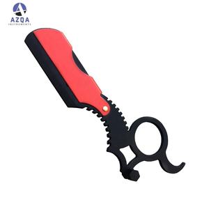 Rasoir de Barbier Professionnel Pliant en Acier Inoxydable à Lame Droite, Couteau de Rasage, Outil de Toilettage de Barbe avec Manche en Plastique pour la Vente en Gros - Product Image 5