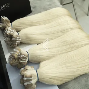 Lightest Blonde Tape In Hair Extensions Human Hair Raw Hair Vietnamese Supplier Wholesale
