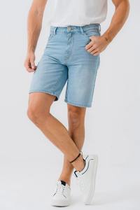 Shorts en jean baggy tendance pour hommes, déchirés, personnalisés, à ourlet brut, coupe ample, délavage vintage, style streetwear décontracté, vente en gros OEM - Product Image 6
