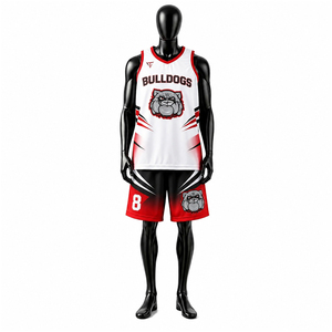 Camiseta de Baloncesto Personalizada para Hombre, de Alta Calidad, con Bordado, Diseño de Leopardo, Malla Transpirable, Sublimación, Uniformes 100% Poliéster - Product Image 1