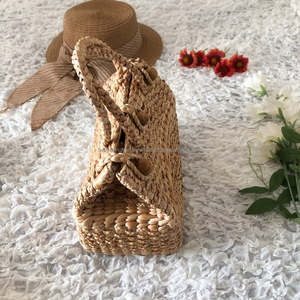 2021ฟางผู้หญิงฤดูร้อนหญ้าทะเลที่ทำด้วยมือทอชายหาดกระเป๋าฟางข้ามกระเป๋าผู้หญิงหวายกระเป๋า - Product Image 3