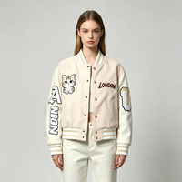 Veste universitaire sur mesure unisexe, veste décontractée d'hiver, veste élégante directement de l'usine, logo sur le devant, mode décontractée.
