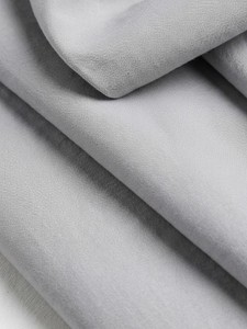 Chemise décontractée pour homme en coton gris clair, manches longues, col boutonné, couleur unie, tissu popeline anti-plis - Product Image 5