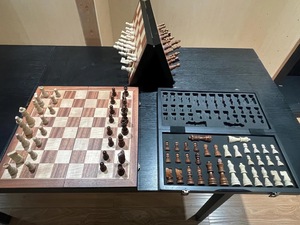 ILAHI's Eco-Friendly Rustic Polished Rectangle <b>Chess</b> <b>Board</b> Game 100% Handmade Pure Wood Animal/Love Style Customized Size <b>Chess</b> - Product Image 2