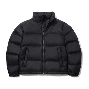 Men's <b>White</b> Cotton Filled Lightweight Hooded <b>Puffer</b> <b>Jacket</b> Stand Collar Zipper Closure Windproof Casual Winter Coat Fleece - Product Image 4