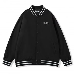 Wholesale Premium Lambskin Leather Stealth <b>Bomber</b> <b>Jackets</b> For <b>Men</b> <b>Varsity</b> <b>Jacket</b> Chenille - Product Image 4
