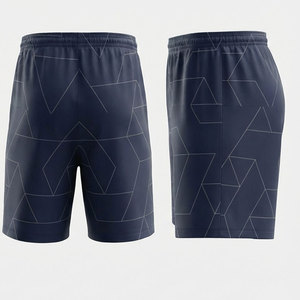 Ensemble de maillots de football personnalisés sublimés pour hommes, imprimé géométrique bleu marine, 100% polyester, respirant, manches courtes, uniformes taille adulte - Product Image 6