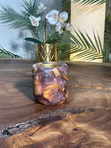 Brûleur de bakhour de luxe Celestial Noor en résine époxy et bois d'acacia, support de parfum pour la maison, cadeaux pour les nuits du Ramadan et l'Aïd - Product Image 2