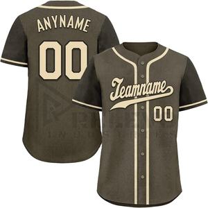 Custom Men's Baseball Jersey <b>Personalized</b> Team Uniform V-neck Shirts Nylon/Cashmere Sports Jerseys for Softball <b>Fans</b> Breathable - Product Image 1