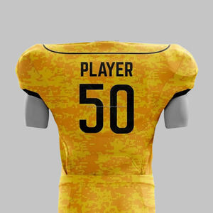 Maillot de football américain personnalisé en gros pas cher pratique vierge sublimation uniforme personnalisé porter caractéristique respirante - Product Image 3