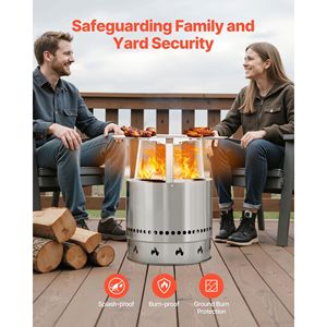 Deflettore di Calore per Braciere Solo Stove Ranger, 20 Pollici, in Acciaio Inox 304 per Bruciatura a Legna, Diffusore di Calore per Combustione Ottimale - Product Image 6