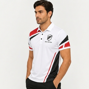 Nouveauté 2026 : Polos de golf rayés à manches courtes, anti-plis, personnalisables avec logo, pour entreprises – Qualité supérieure, vente chaude - Product Image 4