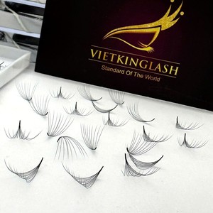 Fournisseur d'extensions de cils pré-faits en marque privée 10D-20D 0.03/0.05/0.07 Fibre synthétique Base pointue Noir mat Soie de vison - Product Image 4