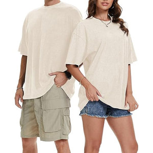T-shirts vintage pour hommes à manches courtes, délavés à l'acide, basiques, décontractés, coupe ample, en coton, col rond, confortables pour tous les jours - Product Image 1