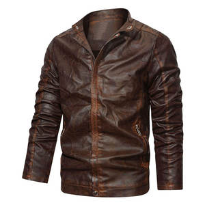 Veste en cuir élégante pour homme de haute qualité fabriquée au Pakistan, design unique, veste d'hiver pour homme à prix avantageux - Product Image 1