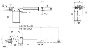 Kit de Repuesto para Motor Eléctrico, Mecanismo de Accionamiento Lineal E, Actuador Giratorio de 150 mm a 1100 mm para Elevador de Coches Kavakli, Lengüeta de 12 V - Product Image 5
