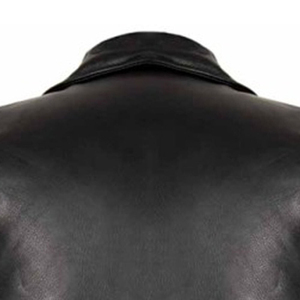 Chaleco de Motociclista de Cuero Genuino para Hombre, Cuello en V, Botones Cubiertos, Largo Regular, Color Sólido, Transpirable, Ecológico, Ropa Exterior Informal de Invierno - Product Image 2