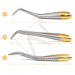 Forceps d'extraction dentaire Accuram en acier inoxydable, forceps pour enlever les racines des dents, instrument chirurgical d'extraction dentaire, outil CE - Product Image 5