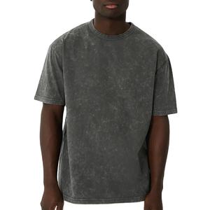 Camiseta lavada vintage de alta calidad para hombre, fabricantes al por mayor, 100% algodón, diseño de logotipo personalizado, camiseta en blanco - Product Image 3