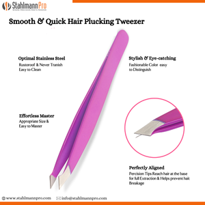 STAHLMANN PRO. Ciseaux à sourcils personnalisés 2026, très demandés, en acier inoxydable de haute qualité, inclinés, durables, prix de gros, marque privée - Product Image 3