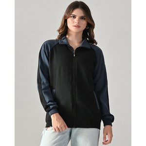 Veste polaire zippée pour femme à col montant, coupe-vent chaude, doudoune thermique d'hiver OEM - Product Image 4