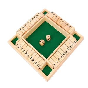 Plateau de jeu en bois avec pistes numérotées et surface de jeu verte pour le jeu traditionnel en intérieur - Product Image 1