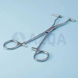 Pince à septum professionnelle en acier inoxydable argenté, à mâchoires fendues, avec poignée de verrouillage, 16 cm, pour maintenir les tissus et aligner les aiguilles - Product Image 4