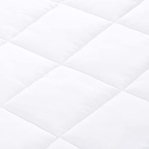 Colchoneta Acolchada Blanca Refrescante de Microfibra 400TC Lavable para Uso Doméstico en Todas las Estaciones, Teñido Liso, Plegable - Product Image 3