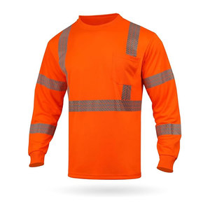 Chemise de sécurité réfléchissante, vêtements de travail haute visibilité, design léger, tissu respirant, coupe confortable pour l'extérieur - Product Image 1