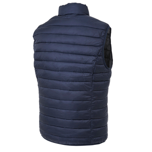 Customized Men's Winter Puffer Vest Removable Hooded Quilted Padded Sleeveless Vest Casual Warm <b>Zip</b> <b>Up</b> <b>Jacket</b> with stand color - Product Image 2