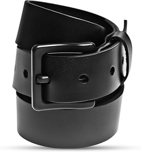 Ceinture en cuir de vache véritable pour homme avec boucle automatique en alliage, largeur 3,5 cm, style luxueux et tendance pour occasions formelles et professionnelles - Product Image 5