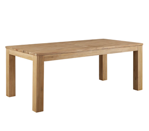 Mesa de Comedor Nórdica de Madera Maciza con Vidrio Templado, Mesa Rectangular Simple de Mármol para Uso Doméstico, Muebles de Comedor - Product Image 1