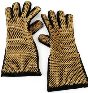 Guantes de Malla de Acero Tradicionales Medievales, Listos para la Batalla, con Impresión por Transferencia Térmica para Disfraces Renacentistas - Product Image 4