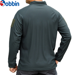 Camiseta Polo Personalizada para Hombre, Ropa Masculina, Cierre de Cremallera 1/4, Manga Larga, para Caza, Entrenamiento al Aire Libre, Logotipo Bordado, Impresión Personalizada - Product Image 4
