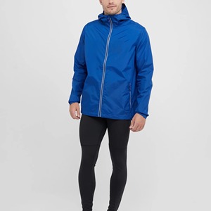 Chaqueta con Capucha para Hombre, Impermeable, Transpirable, de Tejido Softshell, con Cierre de Cremallera, Corte Regular, para Invierno y Actividades al Aire Libre, Color Azul, de Worldly Sports - Product Image 2